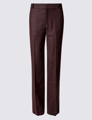 Straight Leg Speckled Trousers
